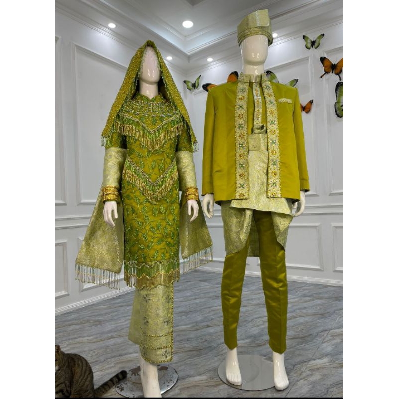 KOTO GADANG COUPLE MEWAH BEREKOR MODERN//GAUN KOTO GADANG ADAT MINANG//BESKAP