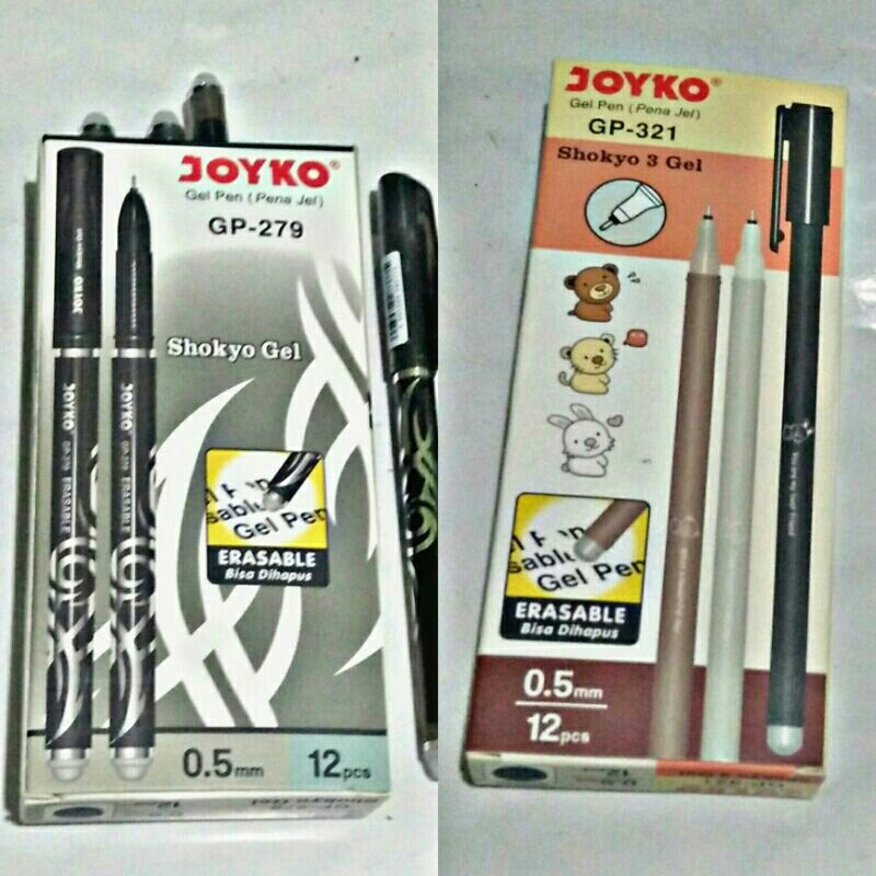 

[ SATUAN ] Joyko Shokyo Pena Jel Bisa Dihapus / Shokyo Gel Pen Erasable GP-279, GP-321 0,5mm
