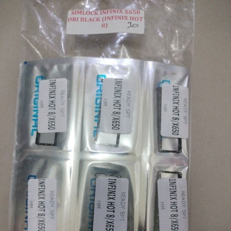 SIM TRAI/SIMLOCK/SLOT SIM/TEMPAT KARTU INFINIX HOT8/x650
