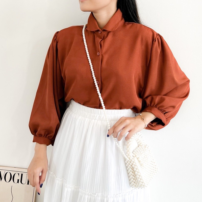 Tamstore Kemeja Wanita Elze Blouse Shakila Lengan Balon