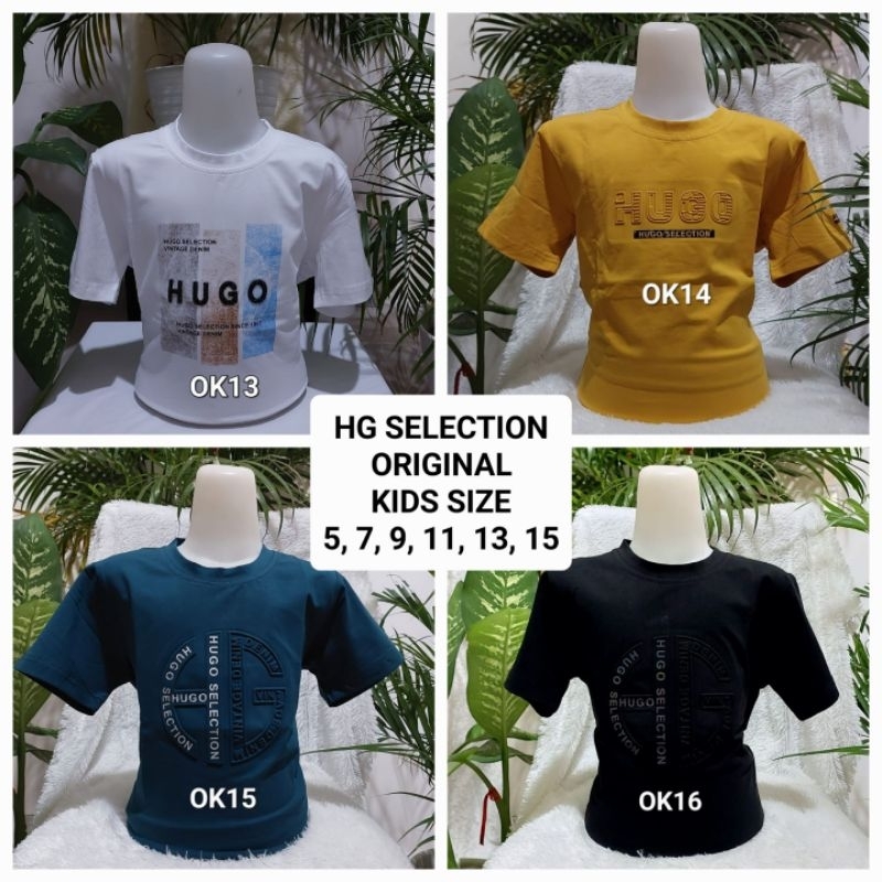 Kaos Anak oblong HG Selection Original - HG Kids Import bahan halus adem hs selection