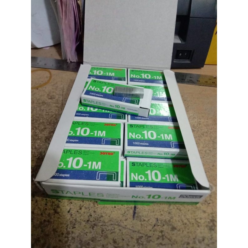 

reffil staples joyko no 10 m10 isi ulang stapler hekter staples gun harga tertera 1 dus kecil