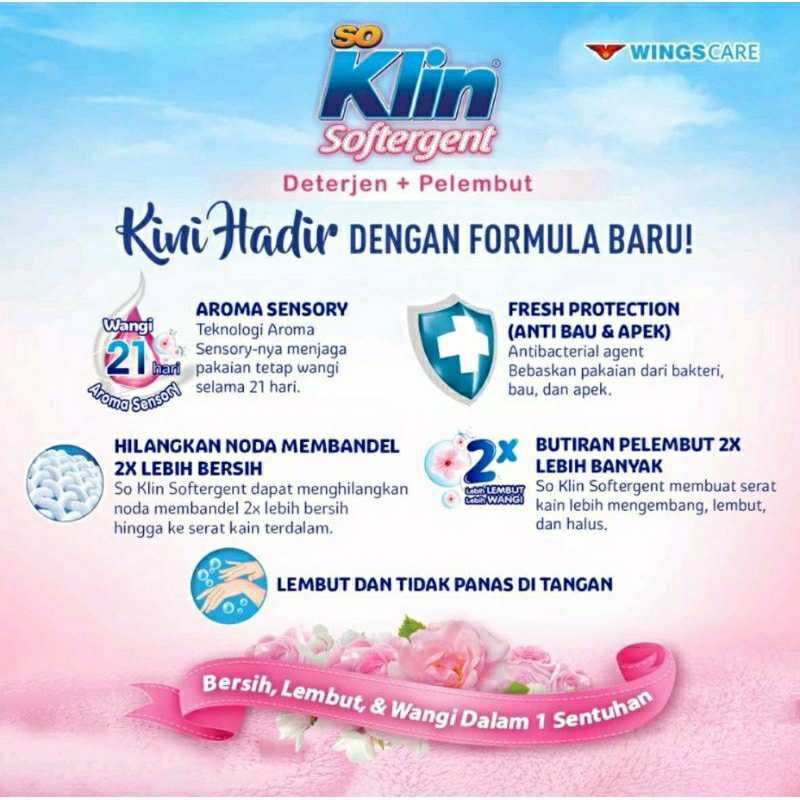 SOKLIN SOFTERGENT Deterjen Bubuk 475 Gr / BOOM 280 GR