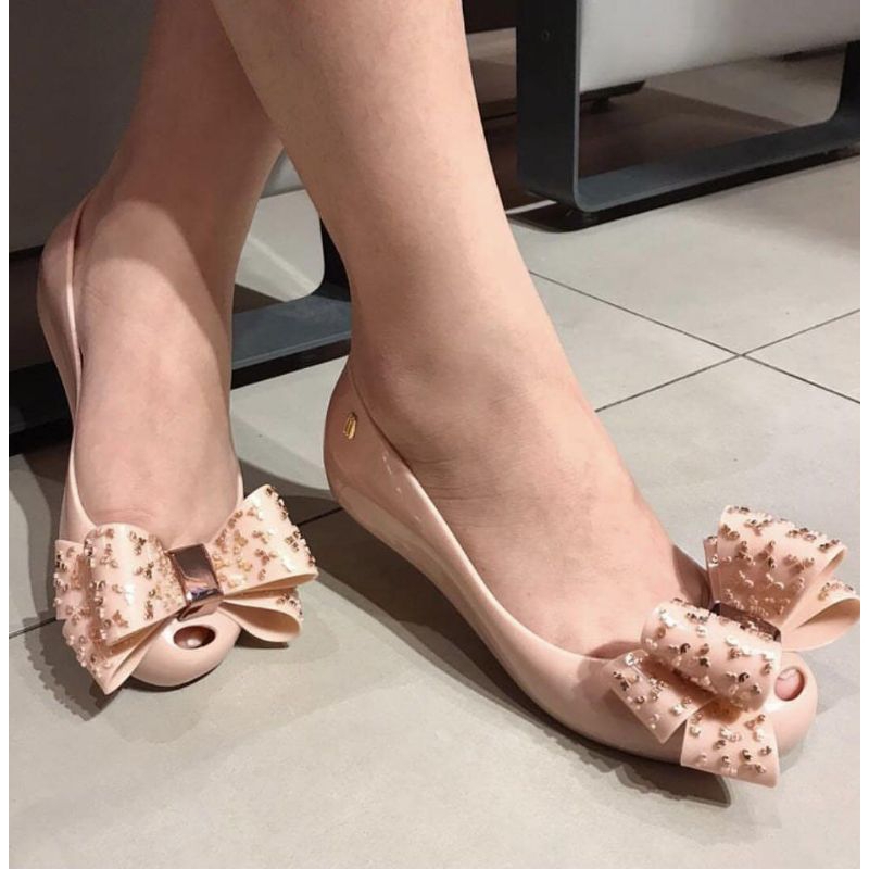 Melissa Sepatu wanita Dewasa dan Anak Remaja Flat Shoes  Ultragirl Bow dan Garden Series XVI BB