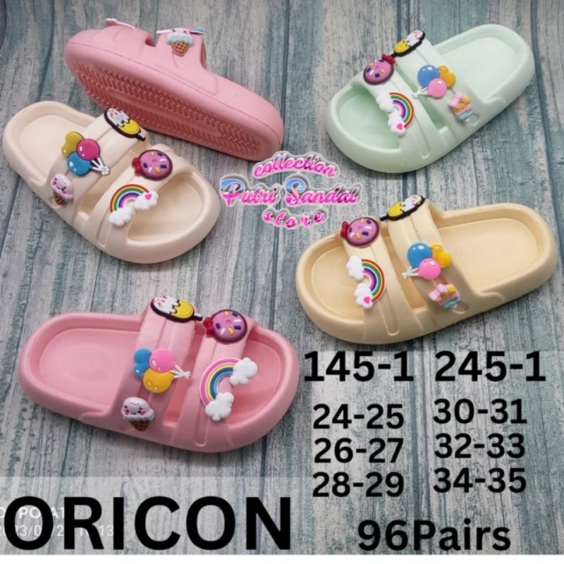 Terbaru sandal anak Fuji jibbitz MIXUE ban 2 cewek (Oricon)