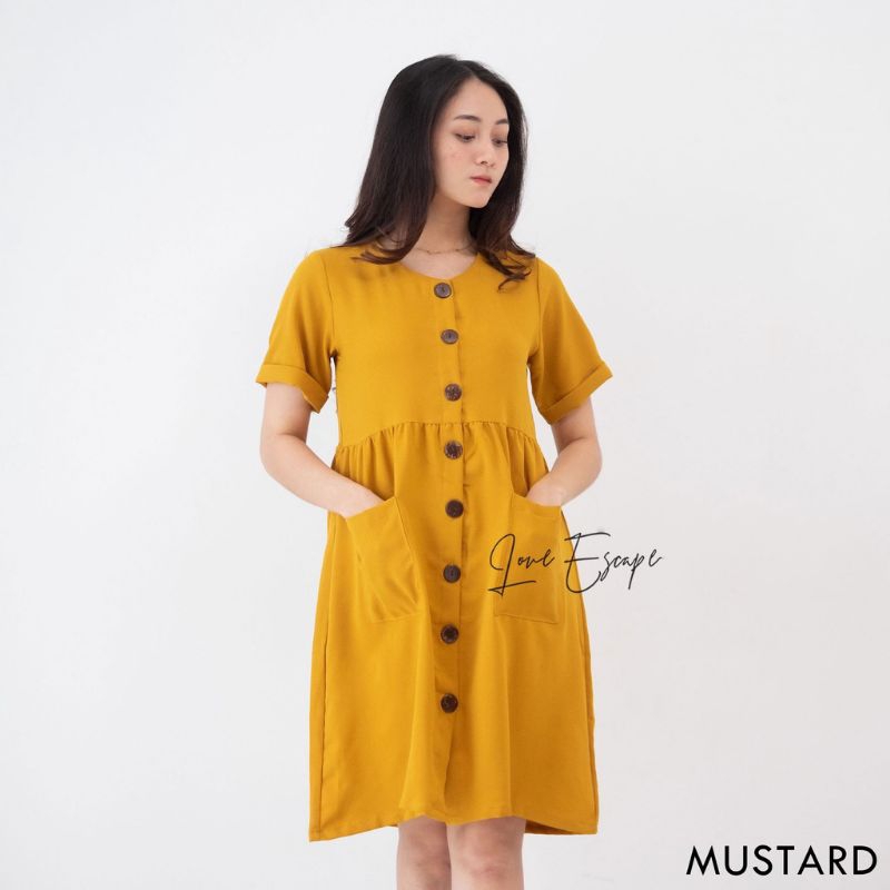 Vivian Midi Lady Crush Premium Dress Casual Wanita