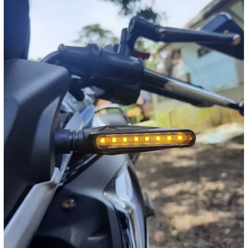 COD Sein Running Lampu Sen Running LED Lidi 2 Mode Universal Semua Motor Bisa