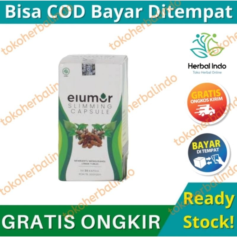 Elumor Slimming Capsule | Obat Pelangsing Herbal | Bakar Lemak Badan A