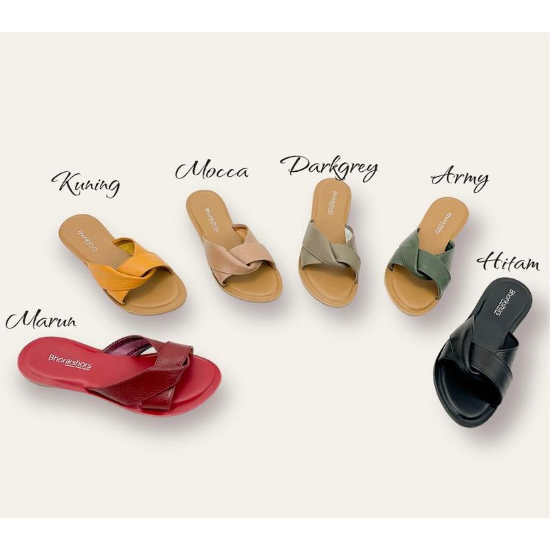 sandal kulit bhonkshors