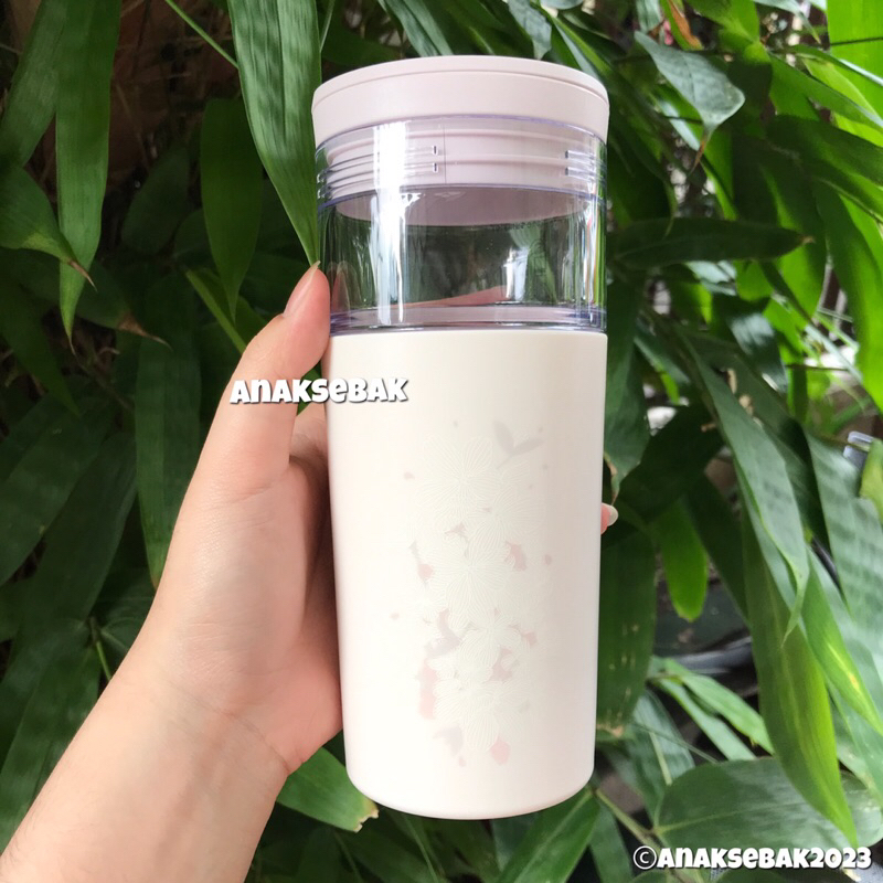 Starbucks Tumbler 2in1 Purple Cherry Blossom 16oz Spring 2022 Edition