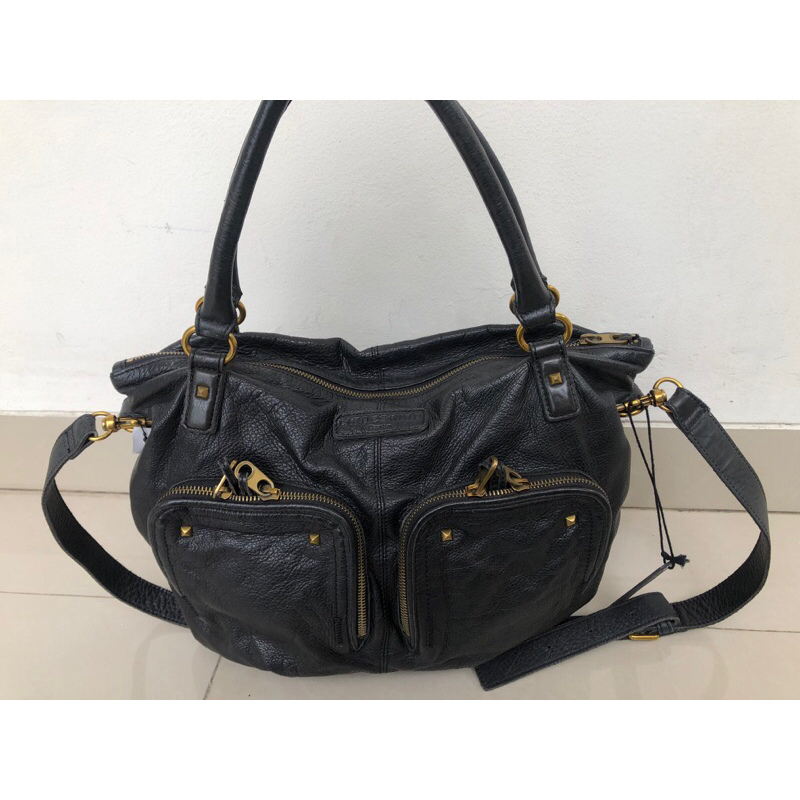 Liebeskind Bag Tas Kulit Hitam Original Authentic Pre Loved genuine leather Besar muat banyak Tali h