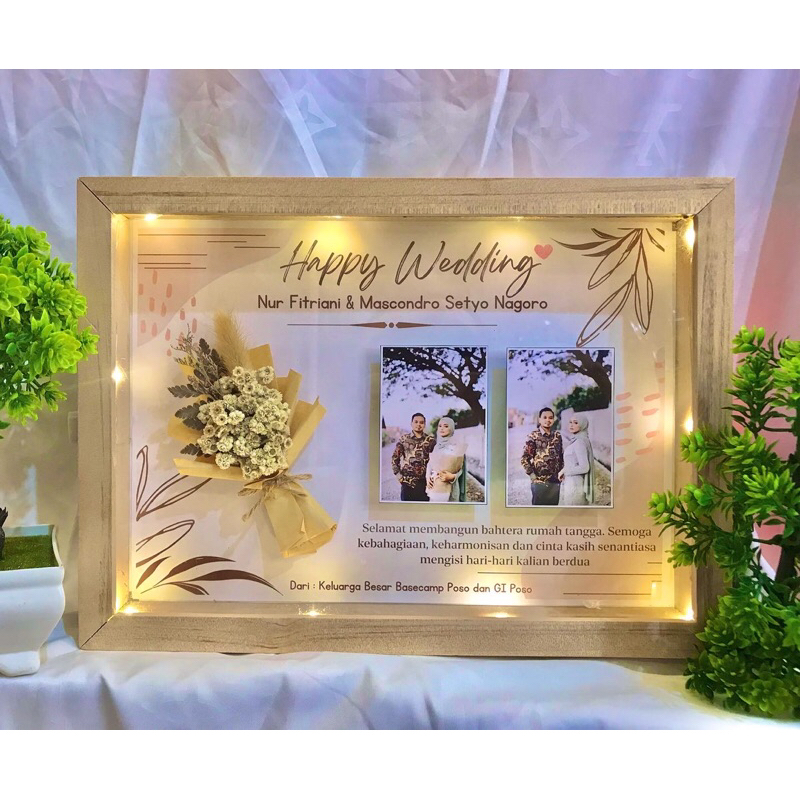 flower frame| bingkai 3D | bingkai mahar | kado kekinian | giftbox | kado pernikahan | kado ultah | 