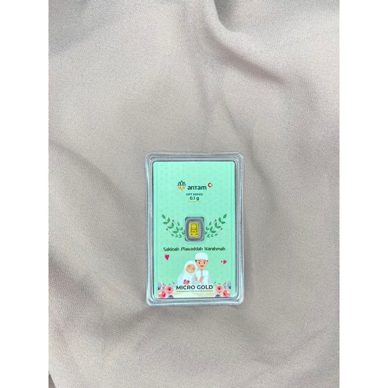 Logam Mulia Selamat Menikah SAMAWA PT. Hartadinata 0.1g