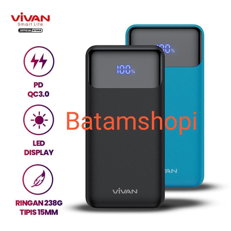 vivan vpb-x10 powerbank 10.000 mah original vivan power bank 10000mah