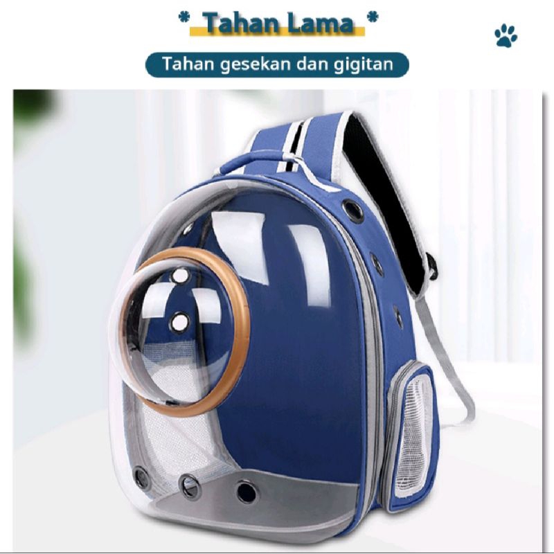 tas hewan kucing anjing astronot