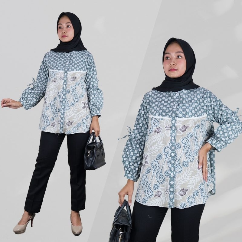 Blus Batik Soft Lengan Balon - Naira Batik