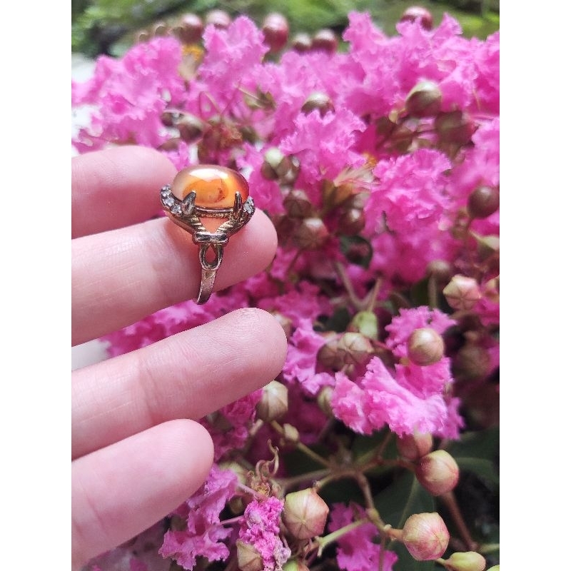 Cincin Ikat Baru Akik Naturak Calcedony