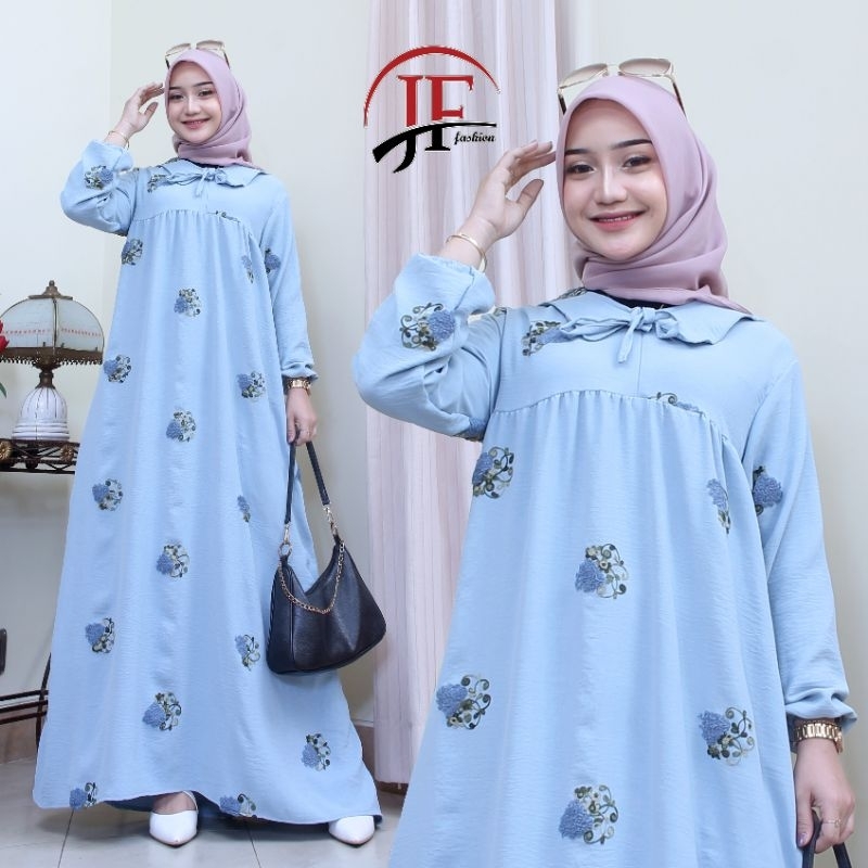 [ BISA COD ] GAMIS LENGAN PANJANG CRINCLE POMPOM / GAMIS KRINGKEL POM-POM PREMIUM MOTIF TIMBUL / BAJU MUSLIM TERBARU / GAMIS VIRAL