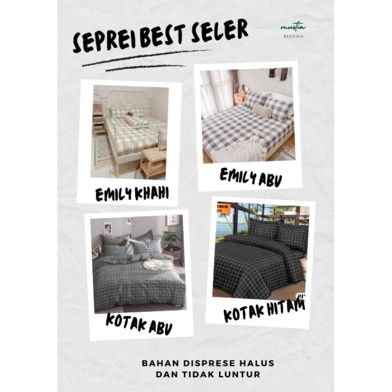 SPREI SET  AESTHETIK UKURAN 90X200 ~200x200