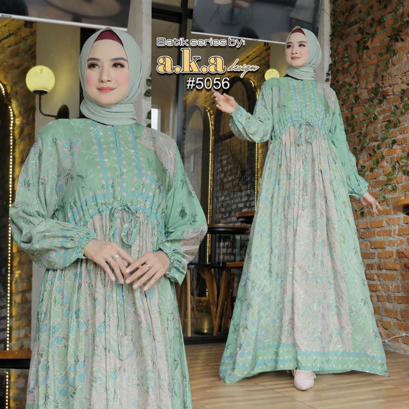 KEBAYA MODERN//KEBAYA ORIGINAL//(5056) Gamis Batik Dobby premium//Kode AKA