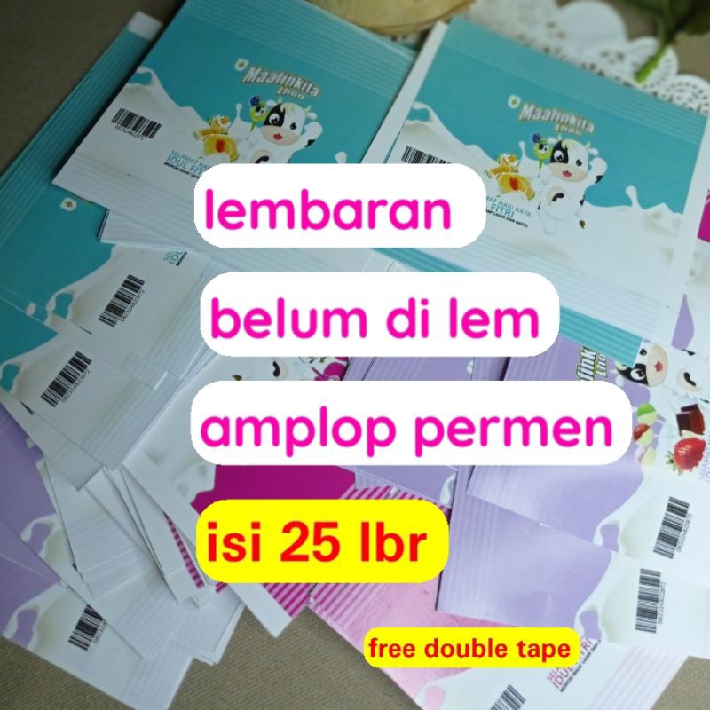 

amplop permen LEMBARAN blm di lem