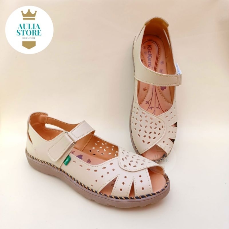 sepatu sandal wanita kickers  premium big size jumbo 41_45  kode Btg 13