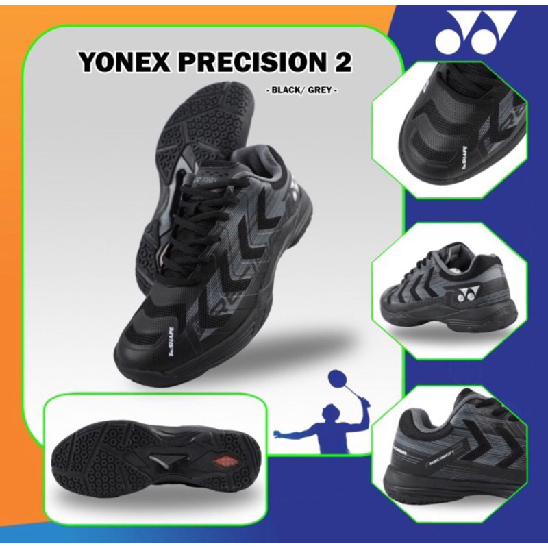 Sepatu Badminton Bulutangkis Olahraga Yonex Precision 2 Original