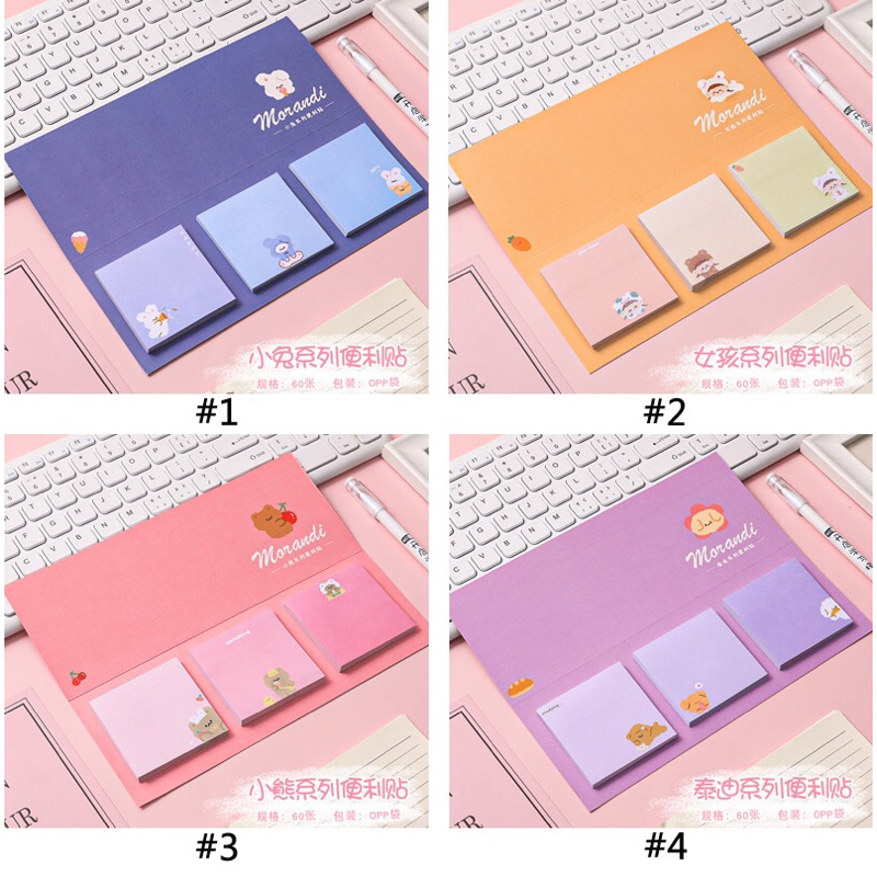 READY STOCK BISA COD - MEMO PAD STICKY NOTE KERTAS TEMPEL CATATAN PESAN INDEK PEMBATAS BUKU PENANDA NOVEL KARAKTER KARTUN HEWAN LUCU DESAIN ANAK PEREMPUAN KAWAII GAYA REMAJA CEWEK KPOP KOREA FANCY ELEGAN MURAH PREMIUM IMPOR AESTHETIC JURNAL DEKORASI DIY