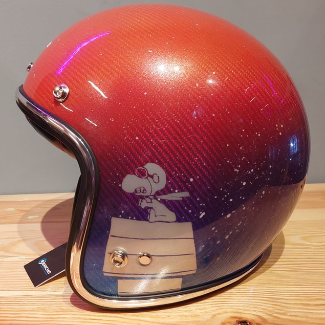 JERICHO CARBON CF500 SNOOPY | HELM HALF FACE | ORIGINAL JERICO