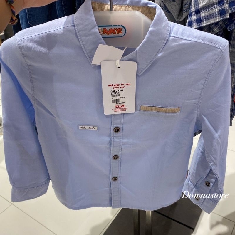 Kemeja lengan panjang anak laki-laki brand cool kids (4-14th)