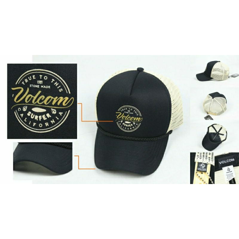 Topi Trucker Volcom Premium Original / Topi Distro / Topi Surfing