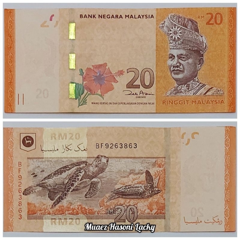 Koleksi Ringgit Malaysia Pecahan 20 10 Dan 5 Ringgit Original