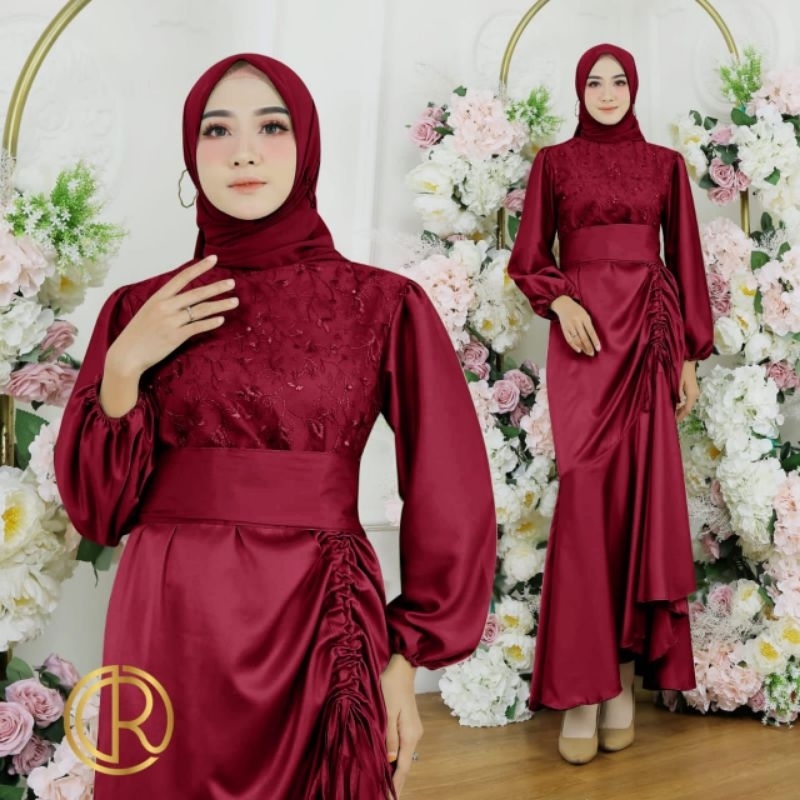 MAXI LAURA FASHION WANITA / GAMIS / PAKAIAN MUSLIM MEWAH / DRESS MEWAH TERLARIS TERBARU