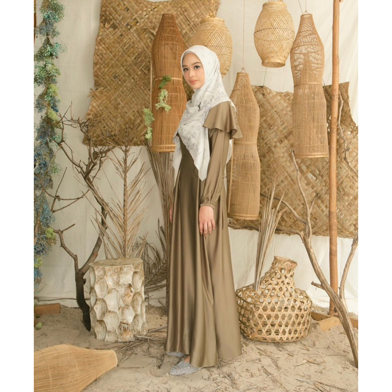 Rinjani Dress Plain Olive size L