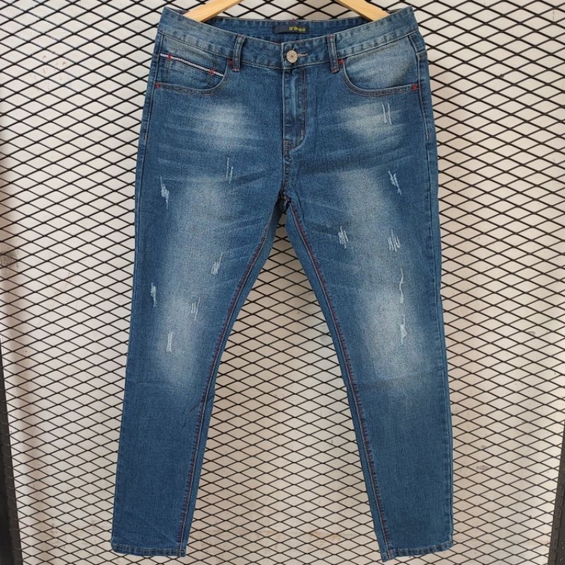 Celana Panjang Jeans Pria Import High Quality Premium Graphite 485792