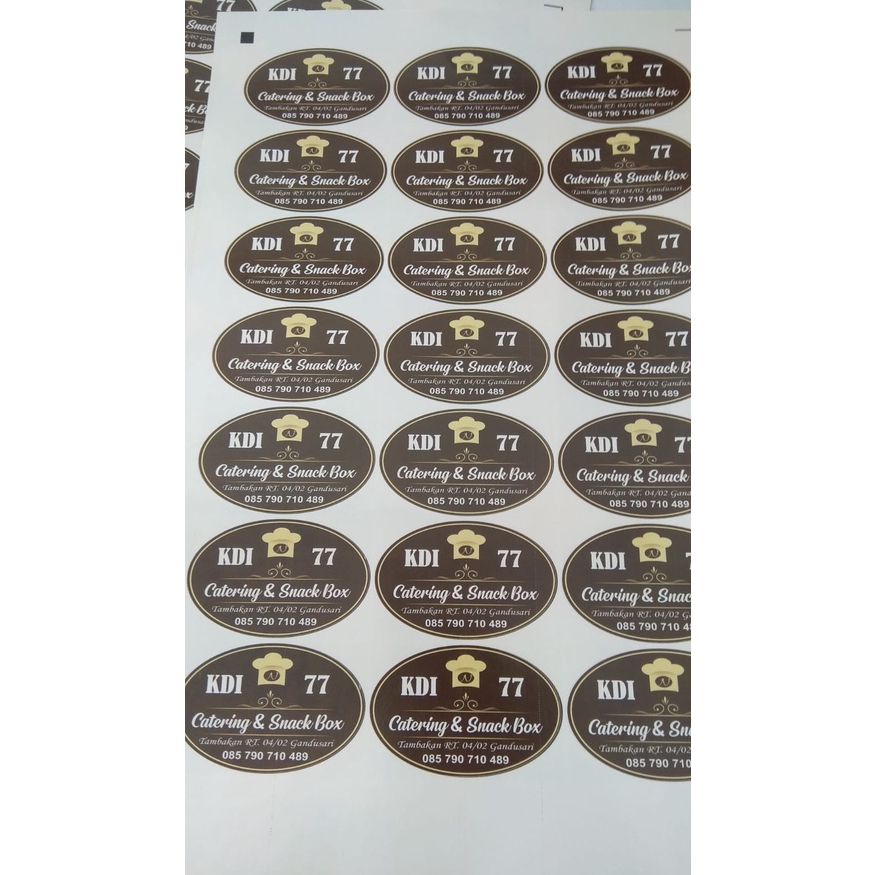 

Stiker Label Kostum Gratis Biaya Potong