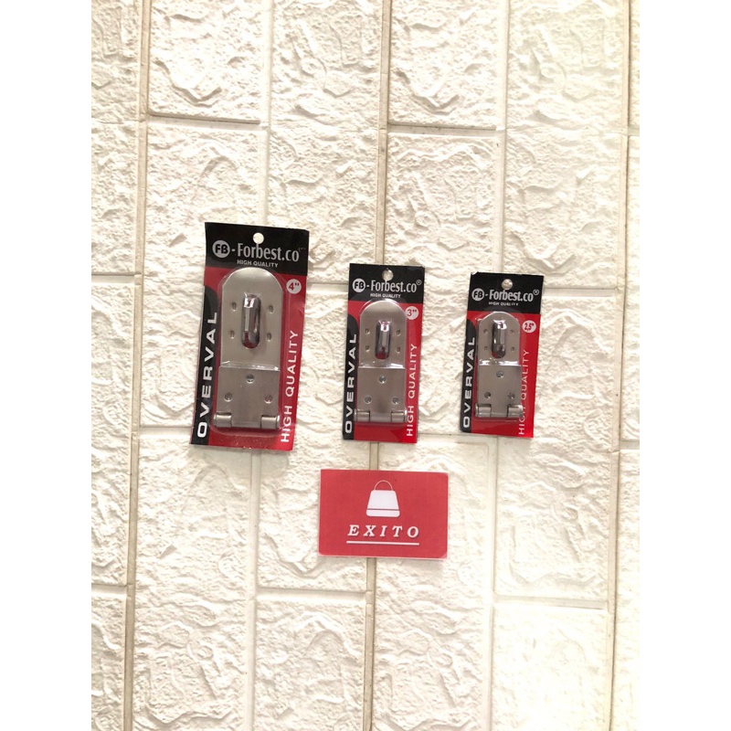 Overval Overpall Plat Siku Gembok 2" 3" 4" Inch Stainless Putih Murah