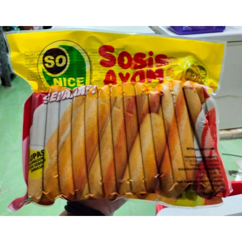 

sosis ayam so nich ukuran 1 kg