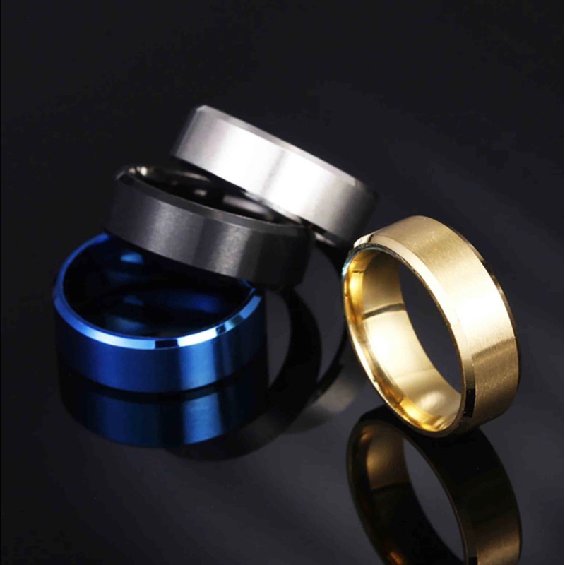 [COD] CINCIN TITANIUM HITAM POLOS KUALITAS SUPER ANTI LUNTUR ANTI KARAT / CINCIN PRIA WANITA ANAK COUPLE TUNANGAN