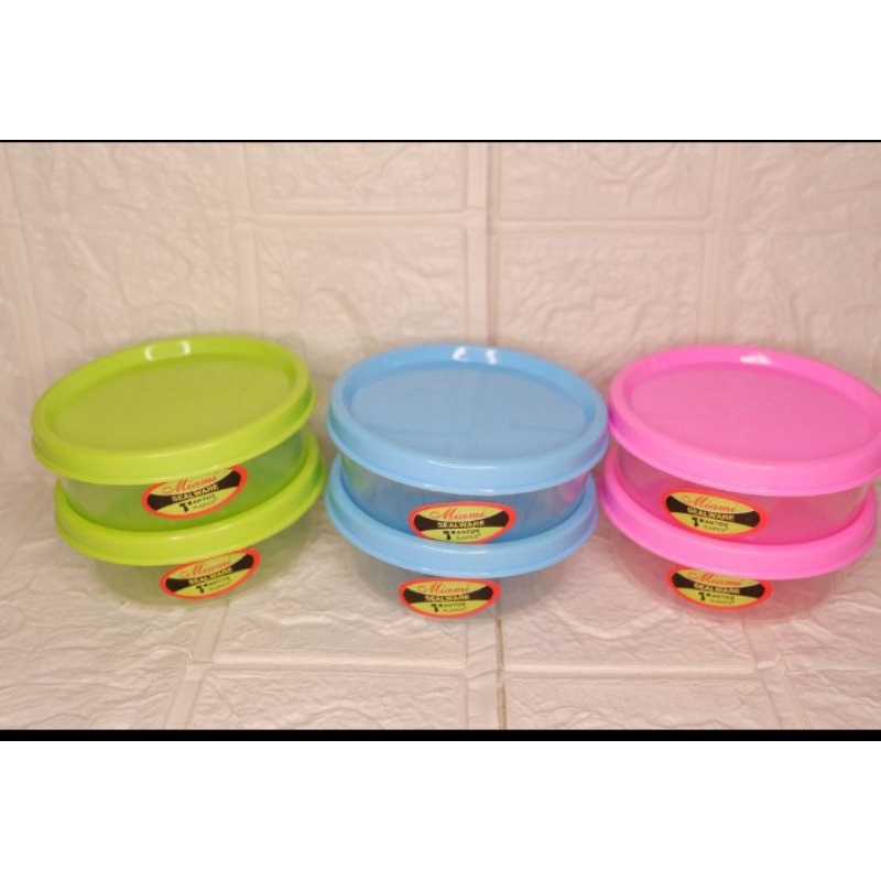 6Pc Sealware / Toples Bulat Plastik Kecil Miami 5085 - Tantos