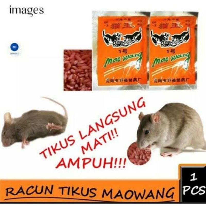 Racun Tikus Beras merah MaoWang Ori Berhologram