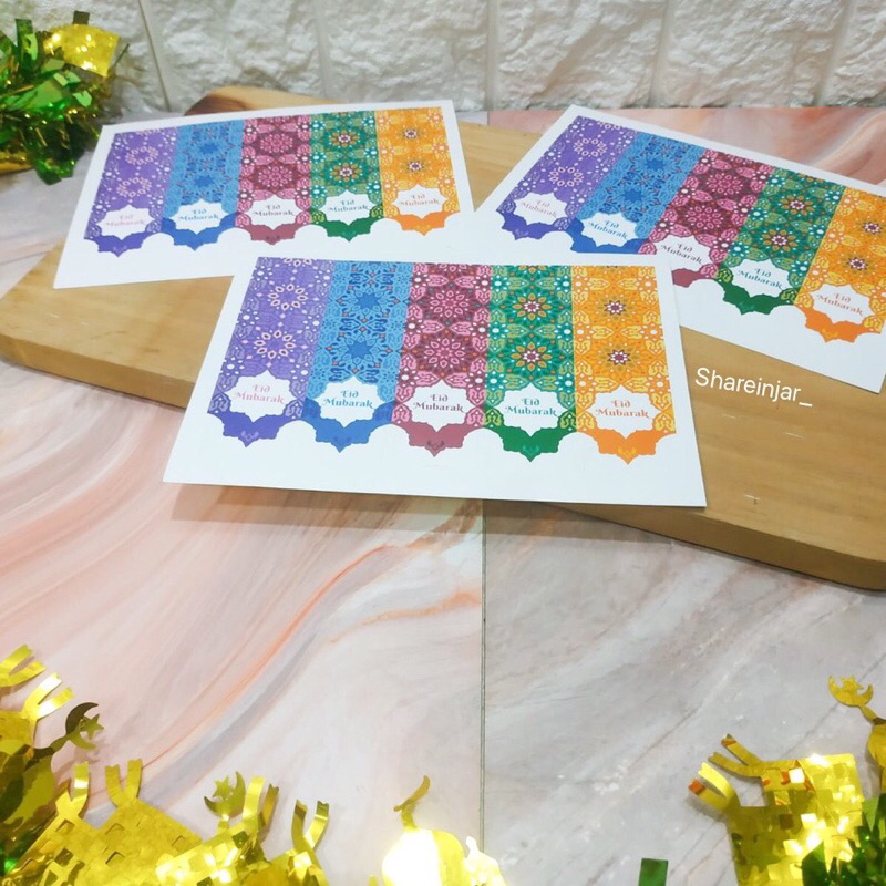 

Perlembar Sticker Selamat Hari Raya Idul Fitri - Stiker Hiasan Kotak Hampers Lebaran Eid #B