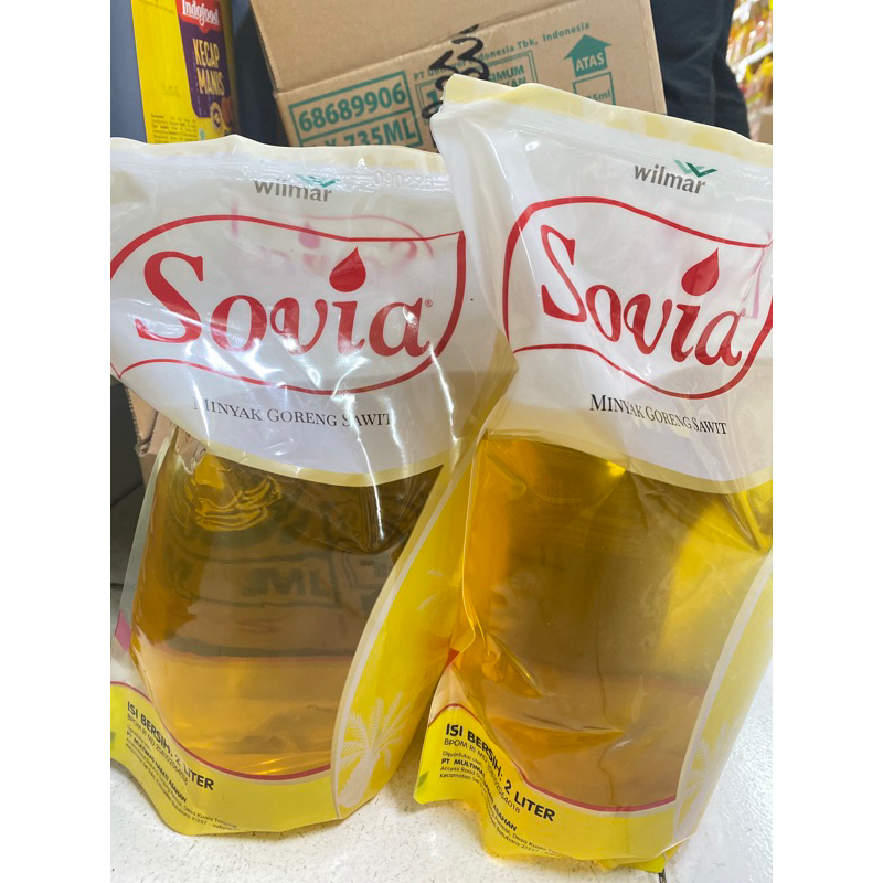 

Sovia Minyak goreng 2liter Kemasan Reffil
