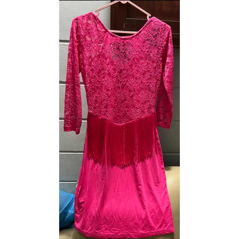 Dress Line Dance Brukat