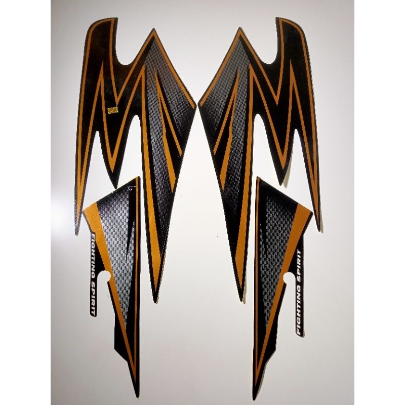 striping rx king variasi 2003 hitam gold, lis body rx king 2003 hitam gold