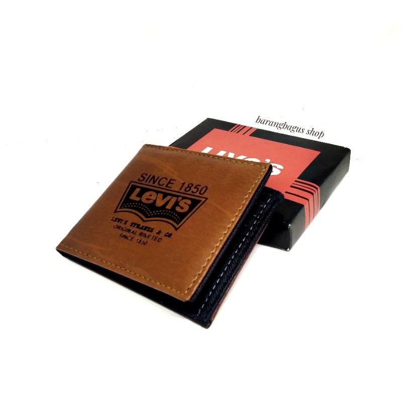 Dompet pria murah Levis bahan kulit sintetis