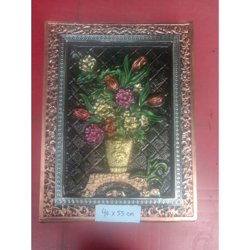 Poster foil bunga 3 D uk 40 x 50 cm