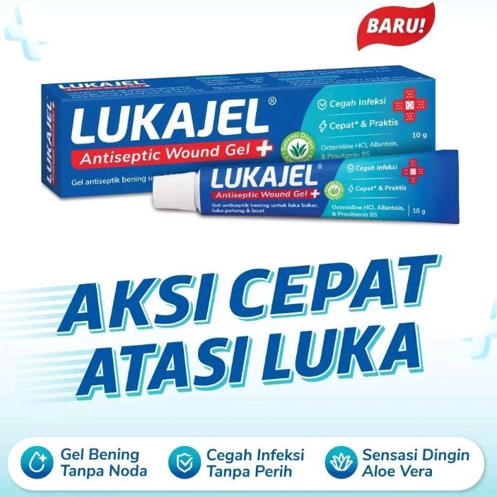Lukajel LUKA GEL 10GR (Obat Luka Bakar) Luka lecet luka sunat