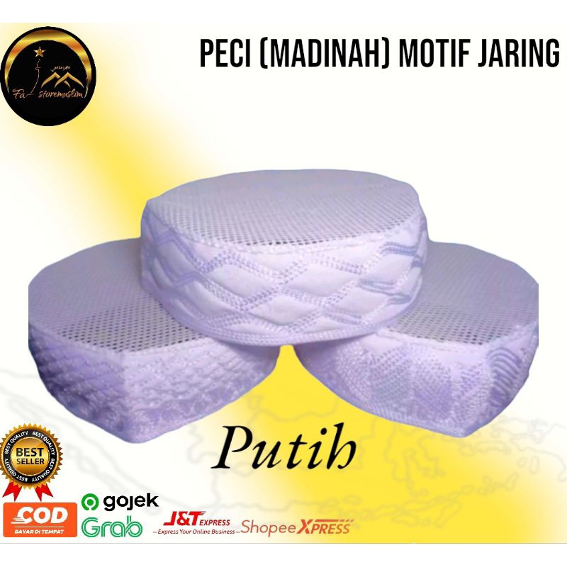 peci ikaf madinah kopiah haji jaring terbaik anak dan dewasa