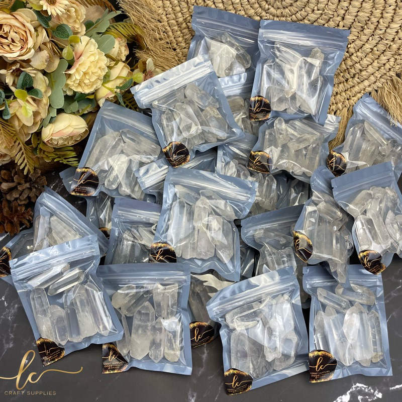 RAW CRYSTALS QUARTZ 100gram BATU ALAM KUARSA KRISTAL